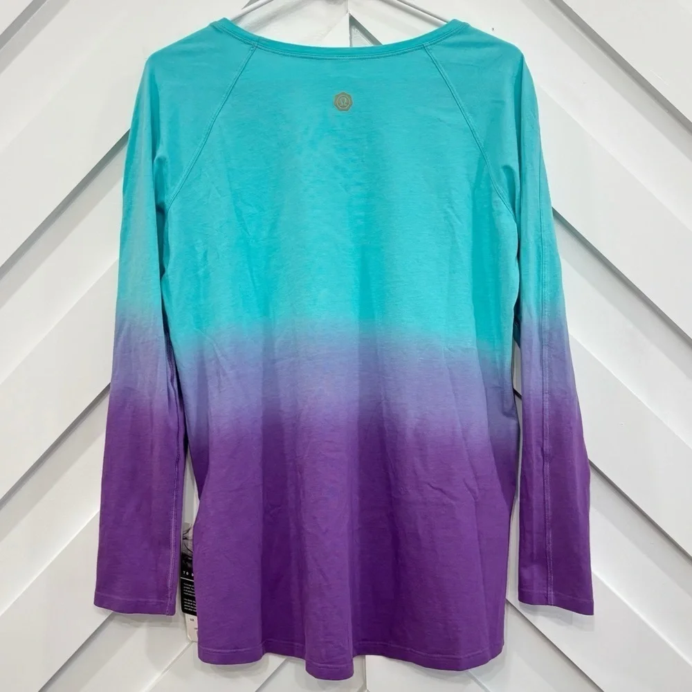 NWT Lululemon Emerald Long Sleeve Sunset Festival Shirt Seawheeze Size 8
